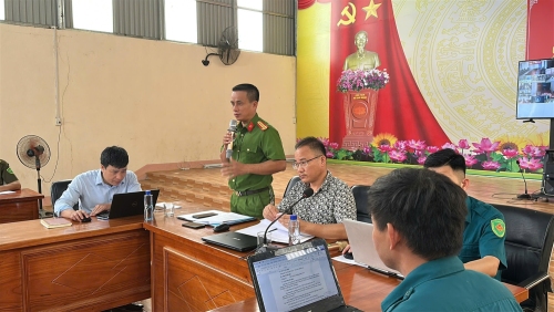 Hội nghị giao ban công tác phối hợp giữa Công an và Quân sự xã Mường Than