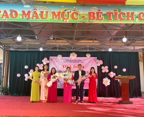 Trường Mầm non Phúc Than tổ chức lễ tri ân nhân Ngày nhà giáo Việt nam 20/11