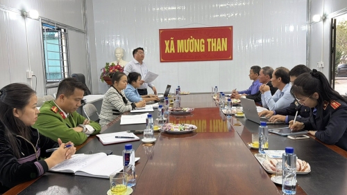Xã Mường Than làm việc với đoàn công tác liên ngành tố tụng, thống nhất phối hợp công tác năm 2026